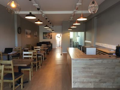 Restaurant fit-out with pendant lighting by MC Electrical