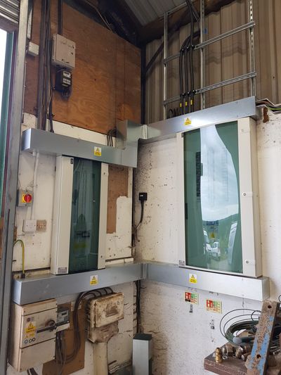 After: Farm electric mains change, with new distribution boards and isolators